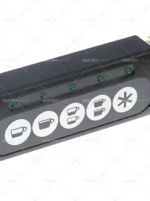 tlačítka jednotky klávesnice 5 černo/stříbrná s LED osvětlením spínače L 155mm Š 47mm spínač Must-Have