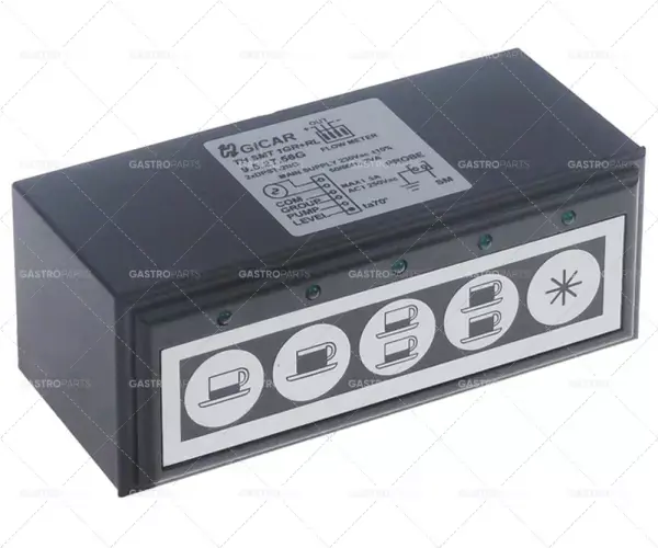 Poslední Šance led tlačítkový panel 117mm dlouhý 45mm široký 5 tlačítek 230V černý/stříbrný