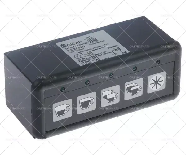 Finální Výprodej led tlačítkový panel 120mm dlouhý 50mm široký 5 tlačítek 230V černý