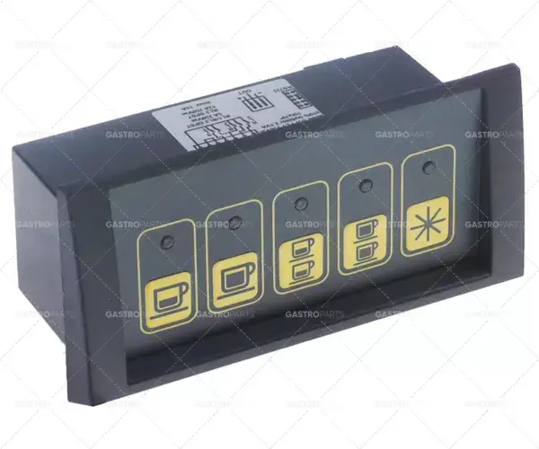 Autentický klávesnice 5 tlačítek černo/žlutý typ 1d5e GRCZ NKP S10 ne c/m 230V D 132mm Š 64mm