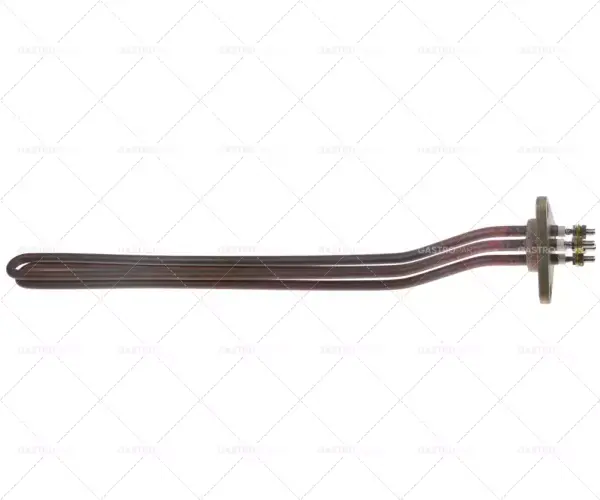 Sleva topné těleso 5000W 230V topné okruhy 2 montáž ø 40mm vzdálenost otvorů 58mm L 460mm Š 25mm