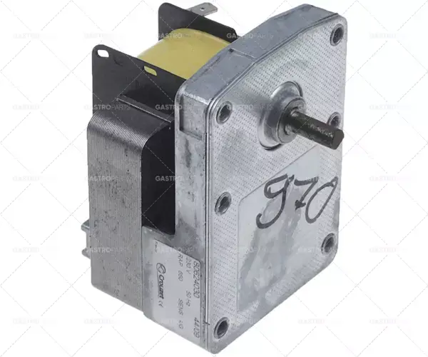 Autentický převodový motor crouzet 230V 50Hz 650 ot/min hřídel ø 6x5mm d 91mm š 64mm v 58mm