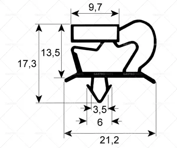 chladicí těsnění 9048 délka 1002 mm šířka 941 mm velikost podle klínu Autentický