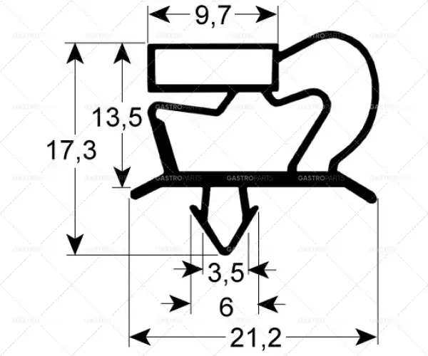 těsnění pro chladicí zařízení 9048 š 418 mm d 495 mm velikost zástrčky těsnění pro zásuvku Objednat Nyní
