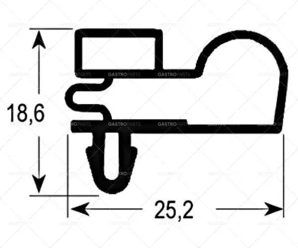 Těsnění pro chladicí zařízení 9010 délka 685 mm šířka 565 mm rozměr podle klínu Horká Nabídka
