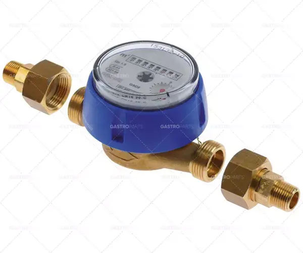 analogový vodoměr připojení 3/4" ET / 3/8" ET celková délka 110mm průtok 8l/h Vrácení Zdarma