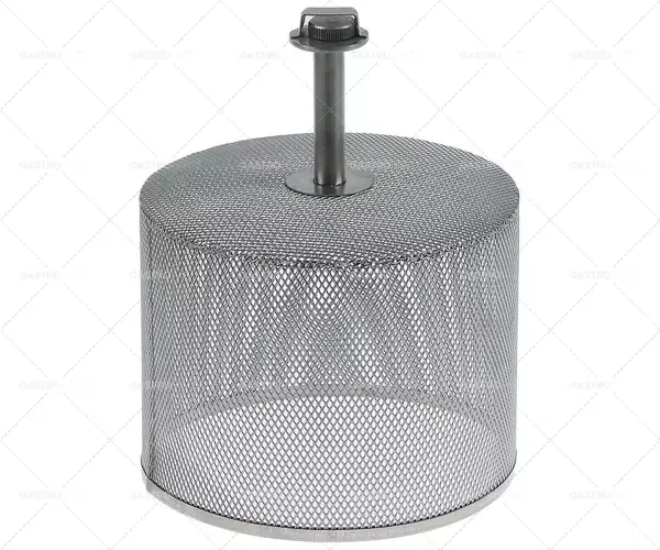 Cenový Hit filtr ø 195 mm H 150 mm nerezová ocel s vřetenem celková výška 250 mm