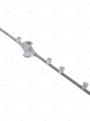 Bezpečná Platba oplachovací rameno L 716mm trysky 8 montáž ø 19mm montážní pozice horní/dolní kompletní