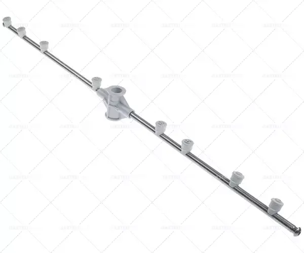 Bezpečná Platba oplachovací rameno L 716mm trysky 8 montáž ø 19mm montážní pozice horní/dolní kompletní