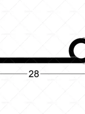 Kup Teď těsnění dveří délka 480 mm šířka 28 mm výška 6 mm