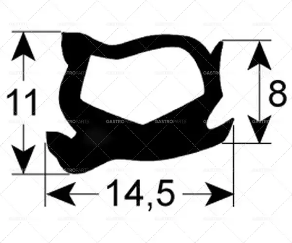 Výhodná Nabídka Dveřní těsnění délka 565 mm šířka 427 mm