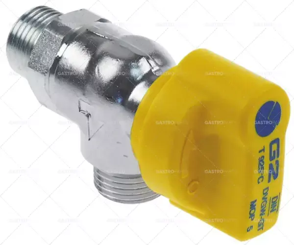 kulový kohout úhlový vstup 1/2" ET výstup 1/2" ET DN15 schválení DVGW chrom s tepelnou aktivací Značkový