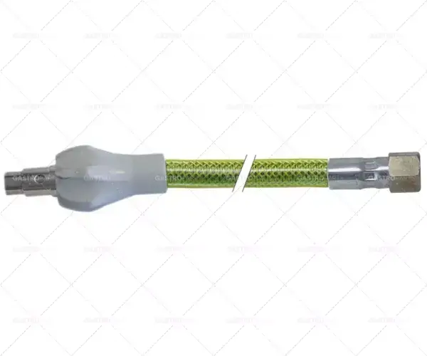 Časově Omezené plynová hadice EN 14800 se zásuvnou spojkou opletená L 1000mm 1/2" IT