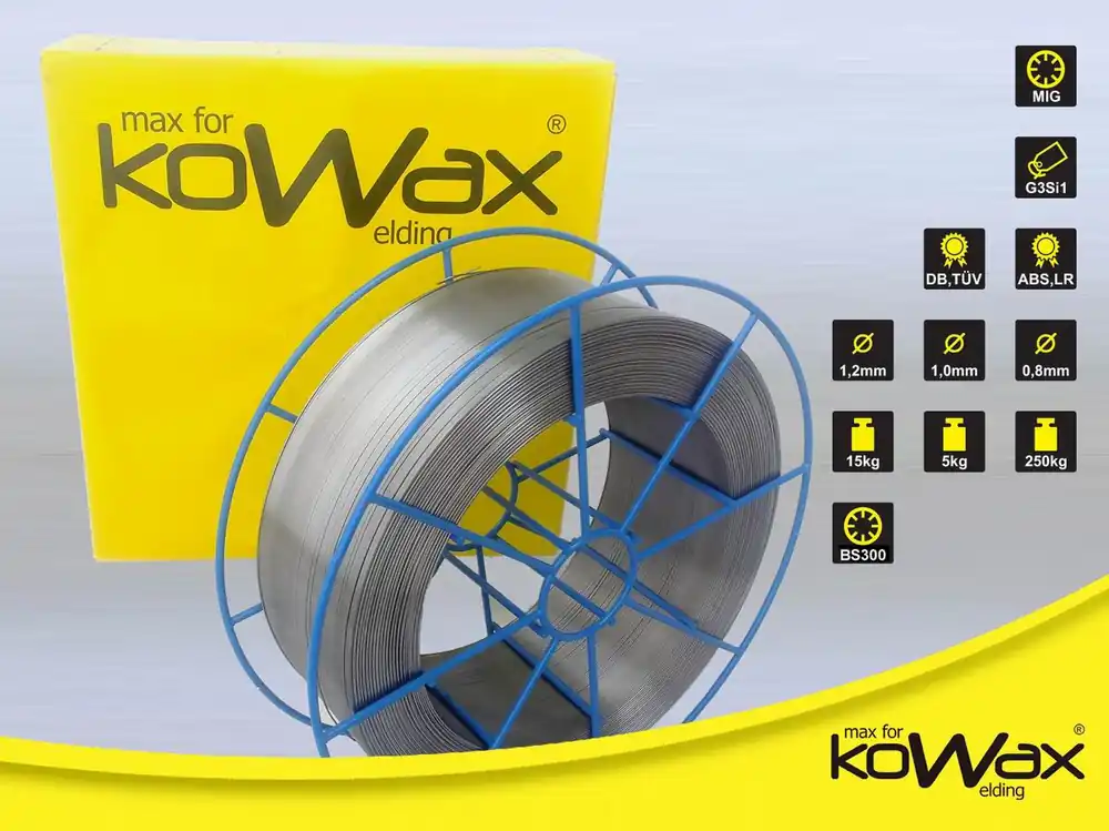 Svářecí drát 0,8 mm/15 kg KOWAX G3Si1 (SG2) NEPOMĚDĚNÝ Časově Omezené