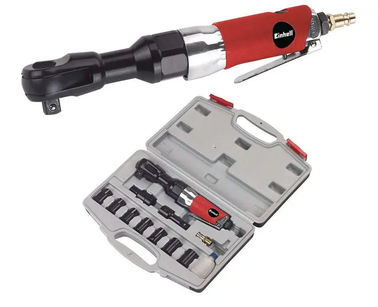 Utahovák pneu s ráčnou DRS 200/2 Set Einhell Ověřený