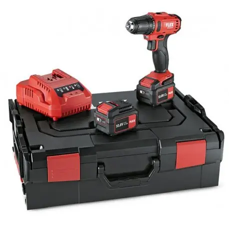 Aku-šroubovák FLEX 10,8 V + 2x 4.0 Ah + kufřík L-BOXX Horká Nabídka