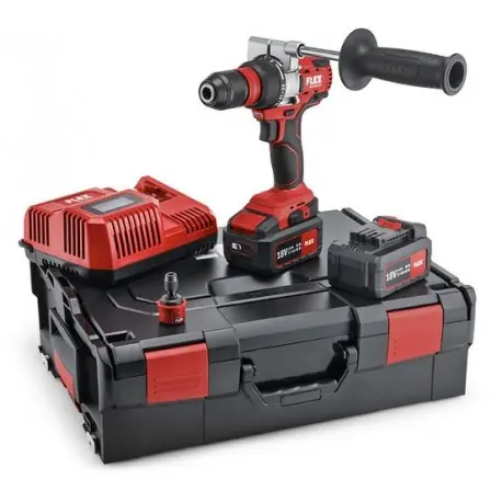 Aku-šroubovák FLEX 18,0 V + 2x 5.0 Ah + kufřík L-BOXX Horká Nabídka
