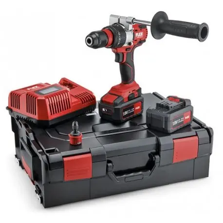 Oblíbený Aku-vrtací šroubovák FLEX 18,0 V + 2x 5.0 Ah + kufřík L-BOXX