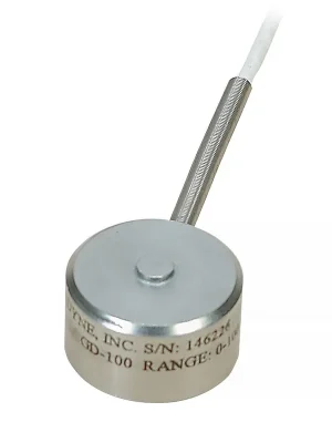 Značkový Industrial Button Style Compression Load Cell 0-100 N to 0-200 kN - Load cell range 102,0 kgF (1 kN)