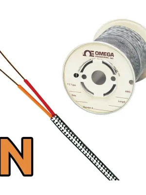 Termočlánkový drát typu N s dvojitou izolací a opředením - Izolace drátu PFA (teflon)Typ vodičů DrátPrůměr drátu 0,810 mm (20 AWG)Přesnost třída 2Délka 7,5 m (25 ft)Typ opředení Nerezová ocel Novinka