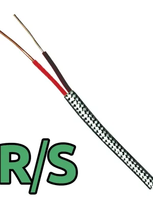Termočlánkové kompenzační vedení typu R/S s opředením - Izolace drátu Skleněné vláknoTyp vodičů DrátPrůměr drátu 0,810 mm (20 AWG)Délka 30 m (100 ft)Typ opředení Nerezová ocel Novinka