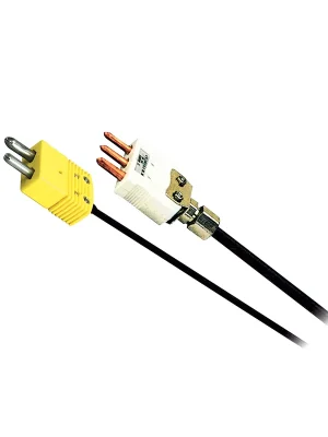 Aktuální Teflonem potažená termočlánková sonda s konektorem - Typ termočlánku JPrůměr 6,4 mm (1/4")Délka 60 cm (24")