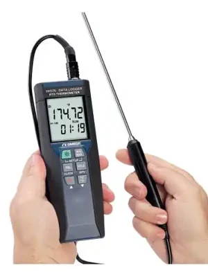 Precizní odporový teploměr a datalogger s 4 vodičovou sondou Pt100 Oblíbený