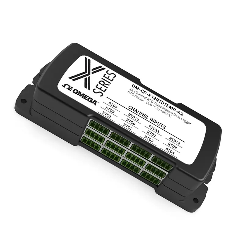 Jen Po Omezenou Doba RTD Pt100 Data Logger with 4, 8, 12 or 16-channels - Number of inputs 12