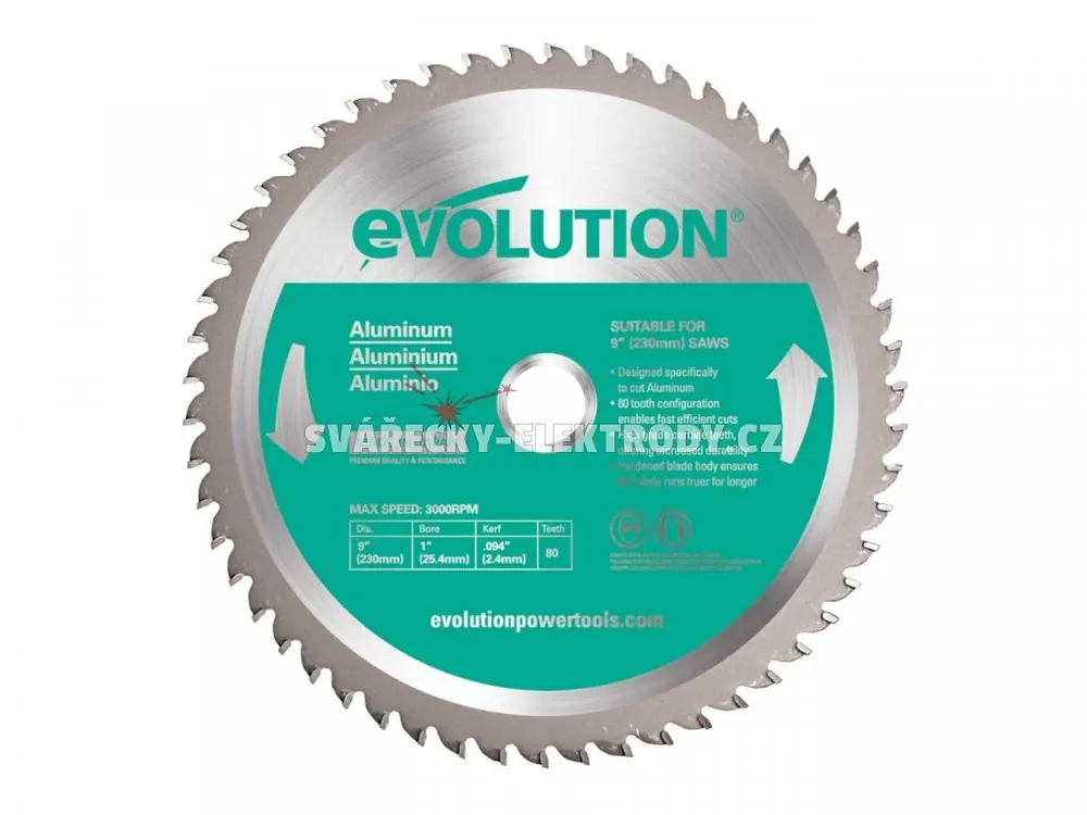 Pilový kotouč EVOLUTION 230 mm - hliník Sezónní Sleva