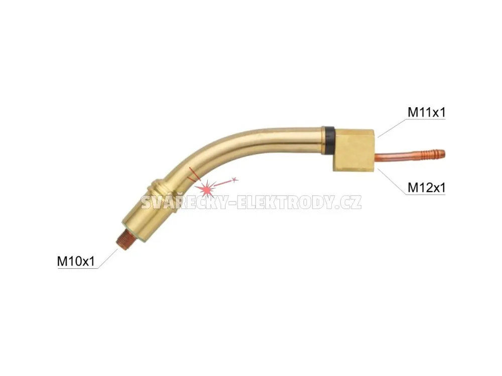 Ihned K Objednání Hrdlo hořáku BINZEL MB EVO 401 D - standardní - 110 mm