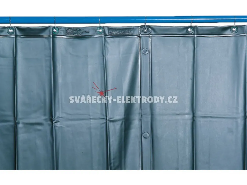 Zlevněný Svařovací záclona KEMPER tmavězelená S9 - 260 x 130 cm