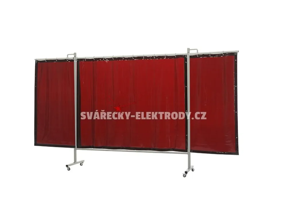 Svařovací zástěna CEPRO Omnium Triptych 375 cm Bronze - výplň záclona Nejlepší Cena
