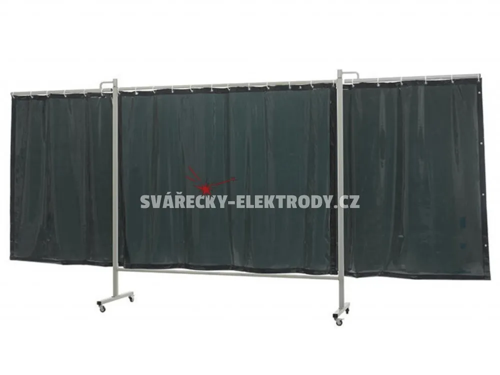 Výhodná Nabídka Svařovací zástěna CEPRO Omnium Triptych XL 435 cm Green 9 - výplň záclona