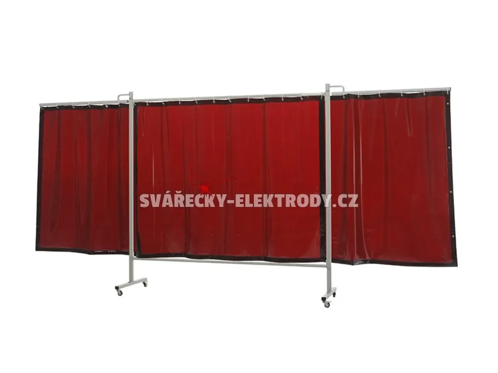 Svařovací zástěna CEPRO Omnium Triptych XL 435 cm Bronze - výplň záclona Akční Nabídka