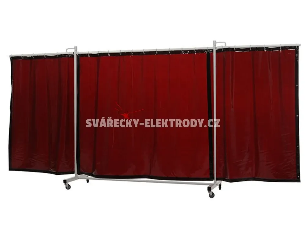 Koupit Online Svařovací zástěna CEPRO Robusto Triptych XL 435 cm Bronze - výplň záclona