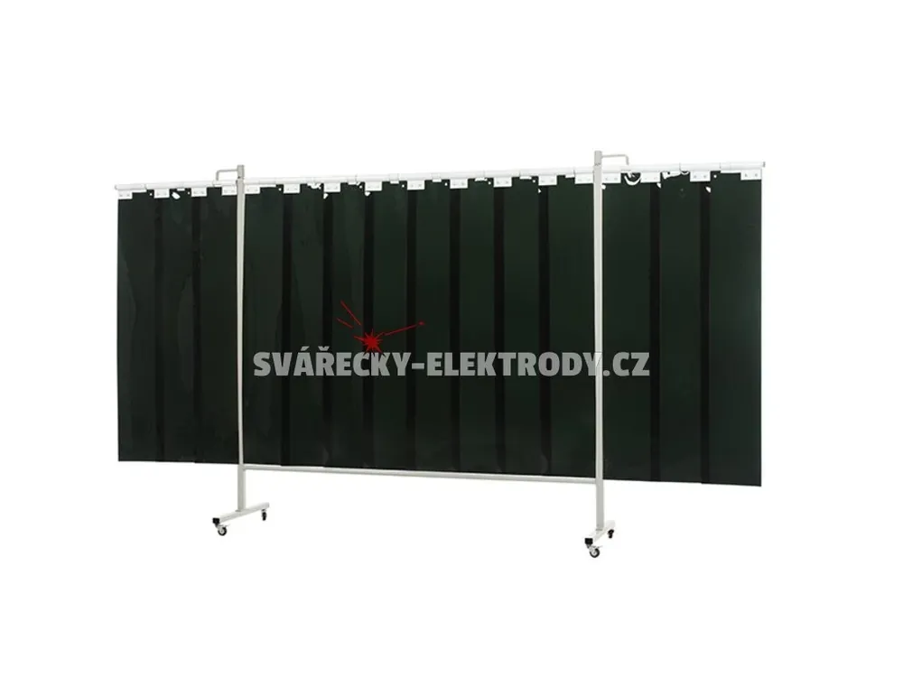 Svařovací zástěna CEPRO Omnium Triptych 375 cm Green 9 - výplň lamely Akce