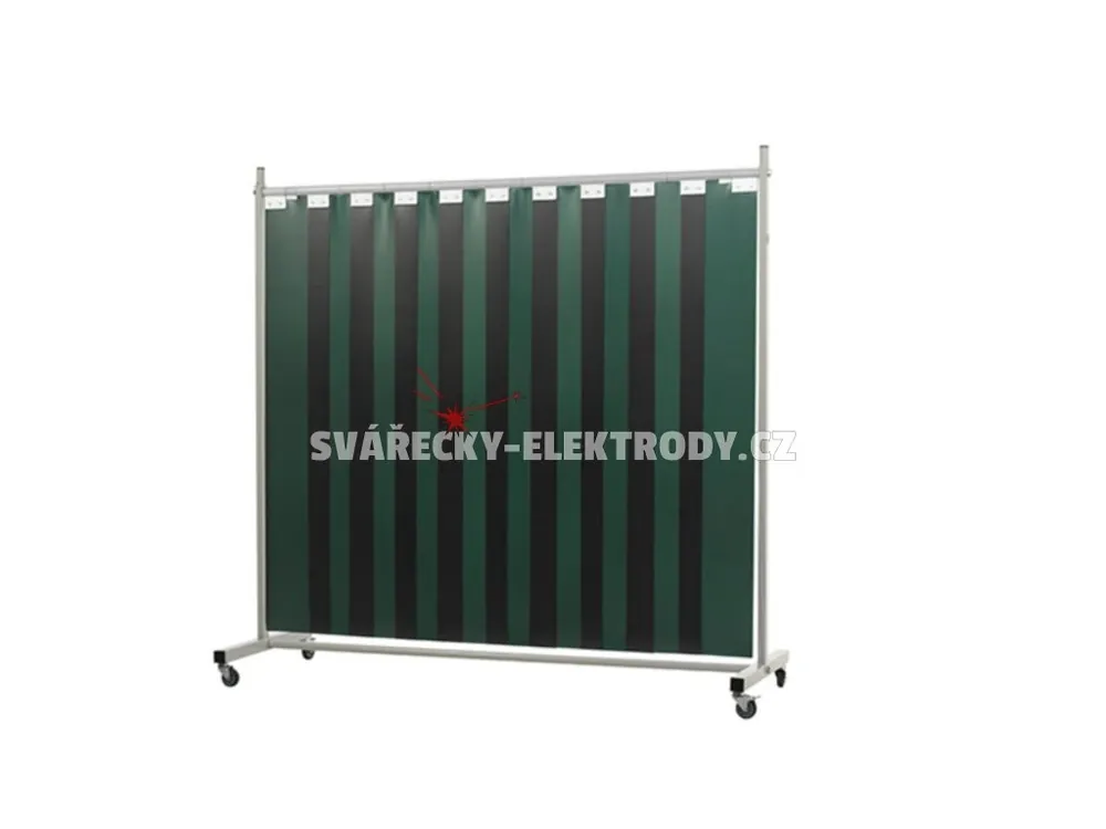 Svařovací zástěna CEPRO Robusto Single 215 cm Green 6 - výplň lamely Výhodná Nabídka