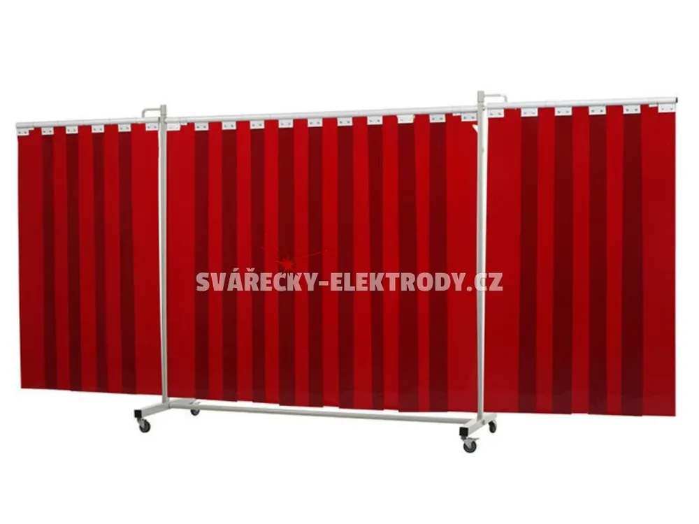 Nejlepší Cena Svařovací zástěna CEPRO Robusto Triptych XL 435 cm Orange - výplň lamely