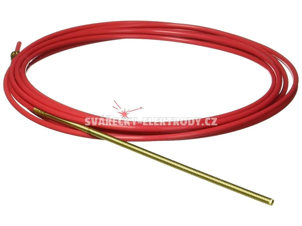 Kombinovaná teflonová trubička BINZEL - 1,0-1,2 mm - červená - 3500 mm Výprodej