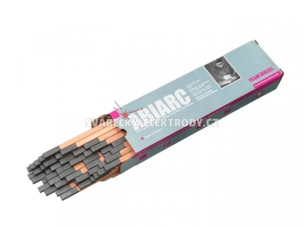 BINZEL ABIARC - plochá uhlíková elektroda DC - 10,0 x 5,0 x 305 mm (50 ks) Víkendová Akce