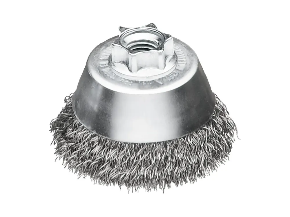 Objednat Nyní Hrnkový kartáč M14 65 mm, ocelový, vlnitý drát 0,35 mm – 1 ks 4932501750 MILWAUKEE