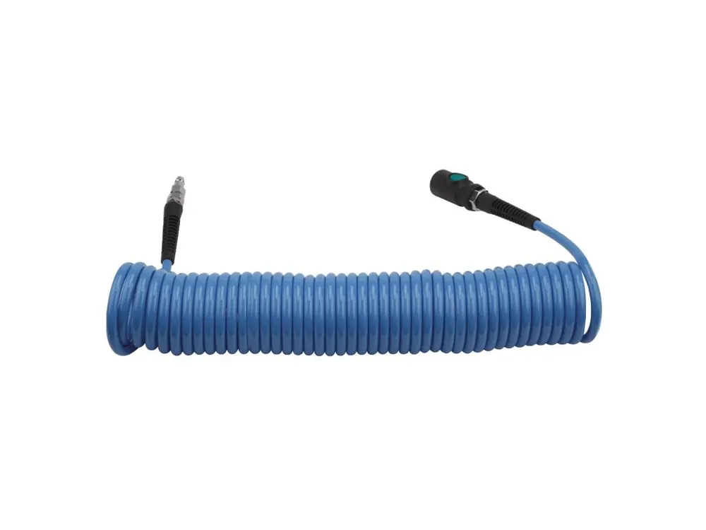Spirálová PU hadice 10 m, ø 6,5/10 mm, 10 bar s rychlospojkou Sezónní Sleva