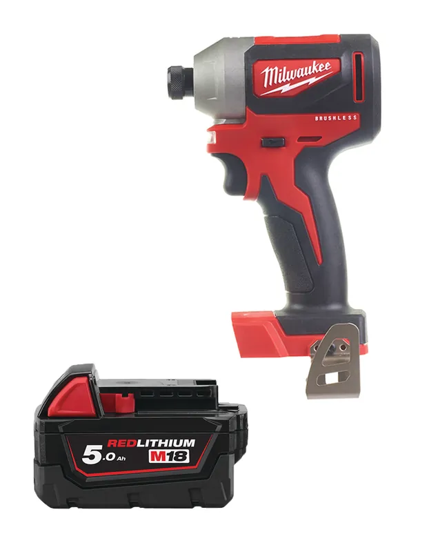 Akku-Schlagschrauber Milwaukee M18 CBLID-0 BRUSHLESS HEX 1/4"/4933464476/ mit Taschenlampe M18™ 5 Nakupujte Hned