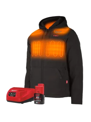 Beheizbare Jacke mit VALTEC Logo, Kapuze, AXIS™ "L" - schwarz Milwaukee + M12 Akku Novinka