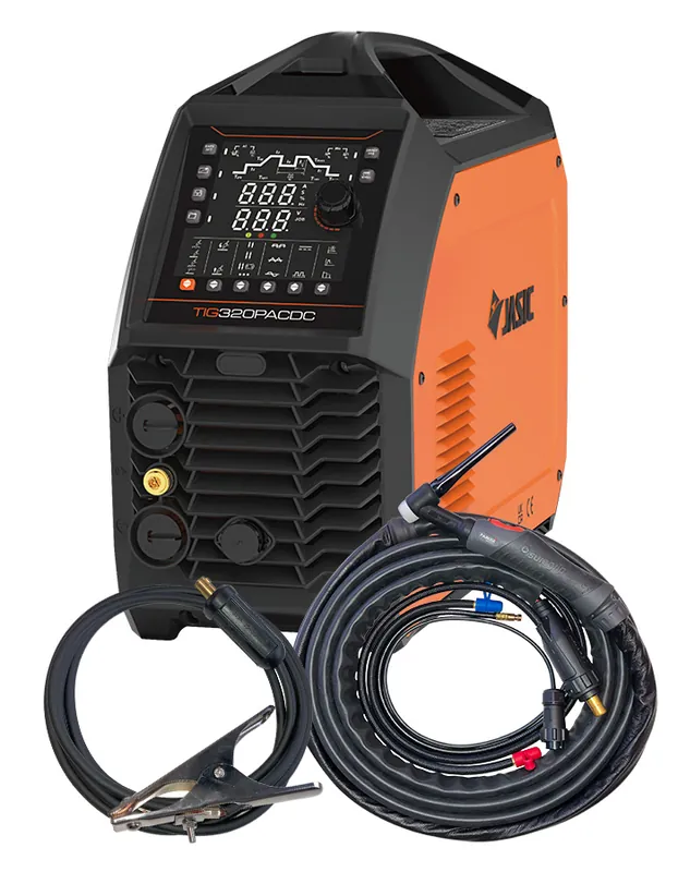 WIG-Inverter JASIC 320 Pulse AC/DC PFC mit SGT 18/4m Massebrenner. Kabel (E2S32) 51006624 Ověřený