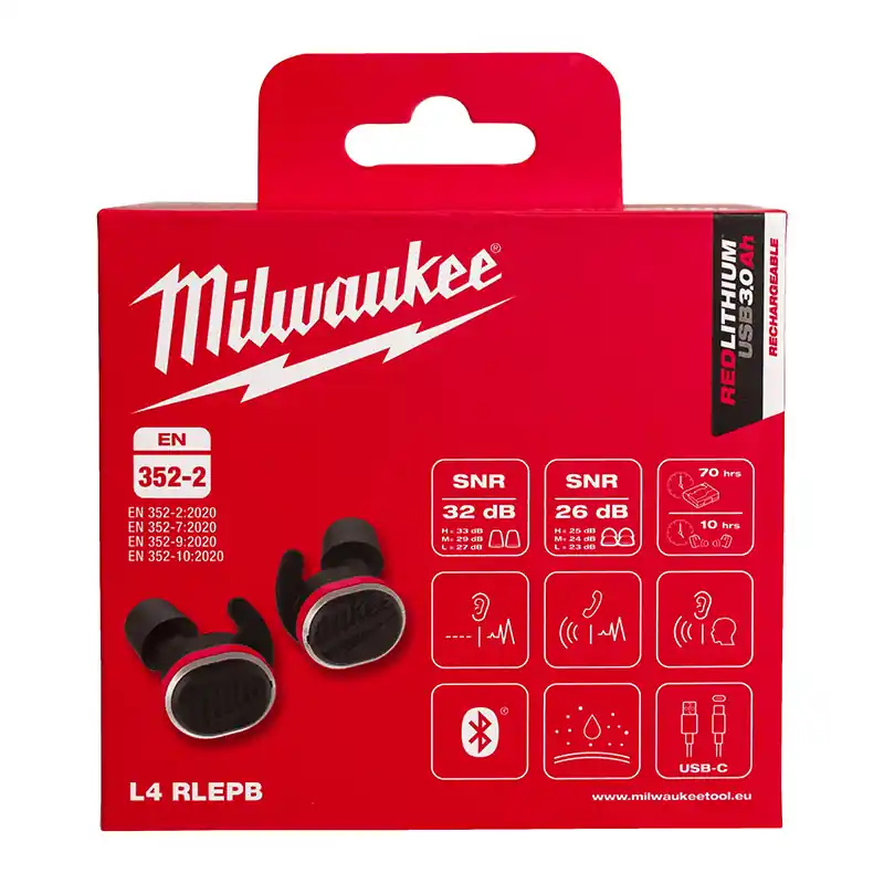 Novinka USB-wiederaufladbare Bluetooth-Gehörschützer Milwaukee /4933478750/
