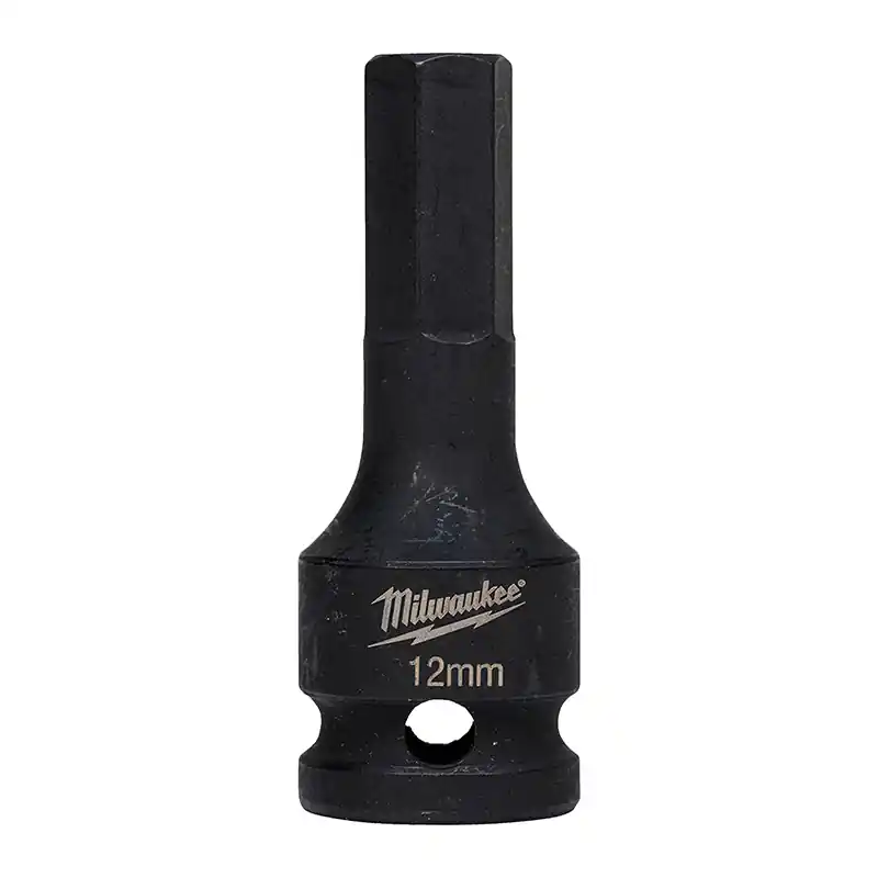 Autentický Steckschlüssel 1/2" - Hex 12mm SHOCKWAVE™ Milwaukee /4932478067/ Innensechskant