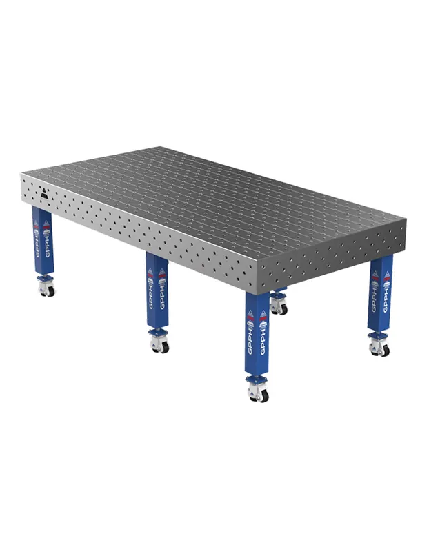 Rychlé Dodání Schweißtisch GPPH PRO 2400x1200mm 16-DIAG-räder