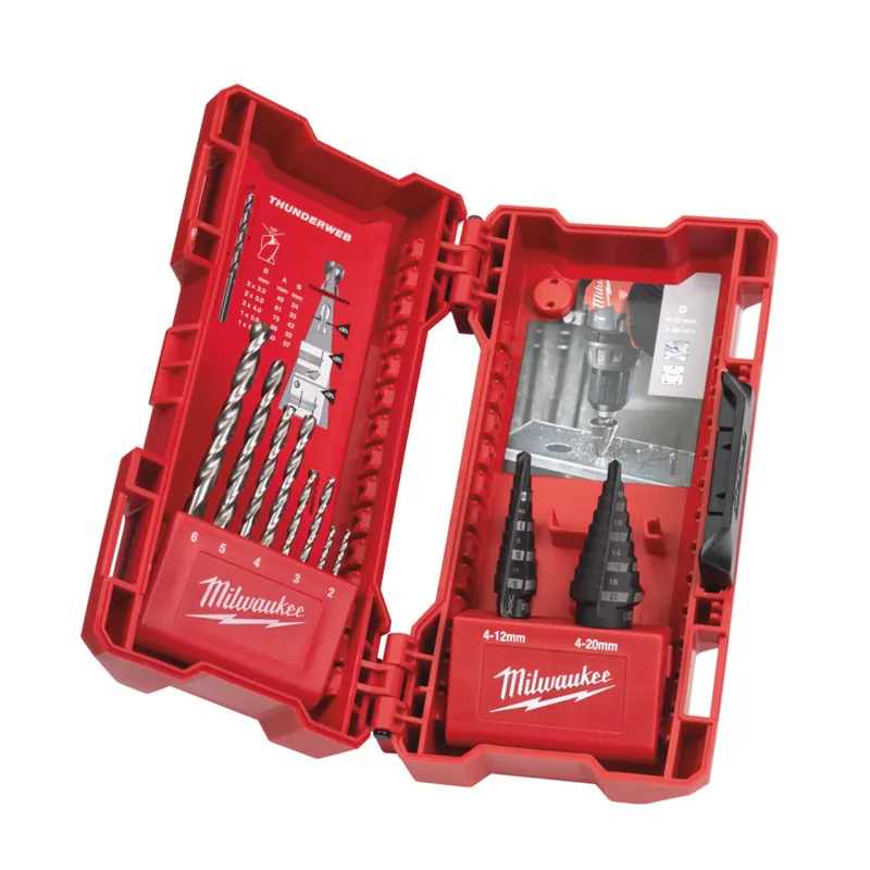 Stufen- + HSS-G THUNDERWEB Bohrersatz MILWAUKEE /48899350/ 10-teiliges Set Jen Po Omezenou Doba