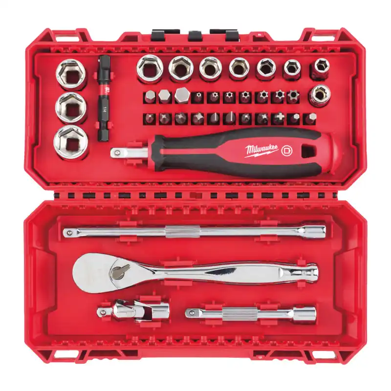 Finální Výprodej Satz 1/4" Ratschen und Steckschlüssel 38-tlg. Milwaukee /4932498381/